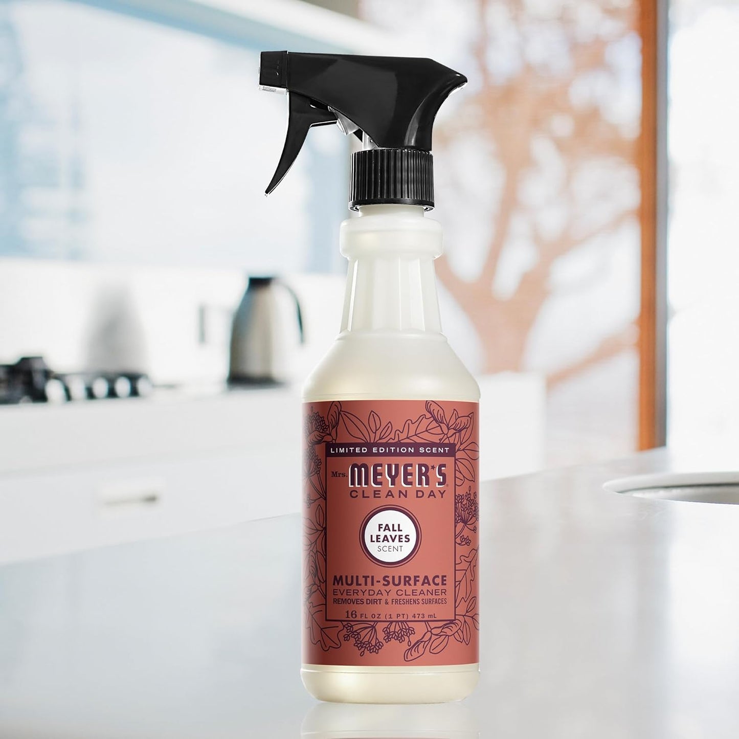 MRS. MEYER'S CLEAN DAY Multi-Surface Everyday Cleaner, Fall Leaves Scent, 16 Fl Oz Bottle