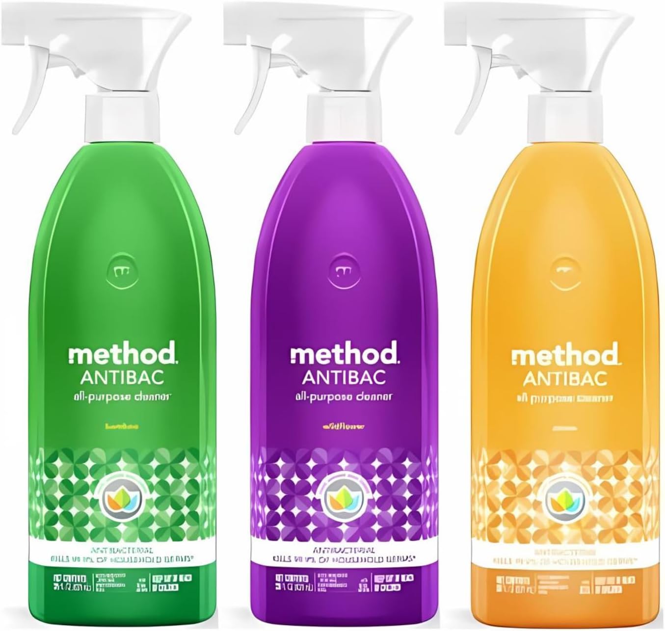 Method Cleaner Trio, Refreshing Scents for Every Space, Bamboo Bliss, Wildflower Whimsy, Citron Sensation, 3 ct. (28 oz Each)
