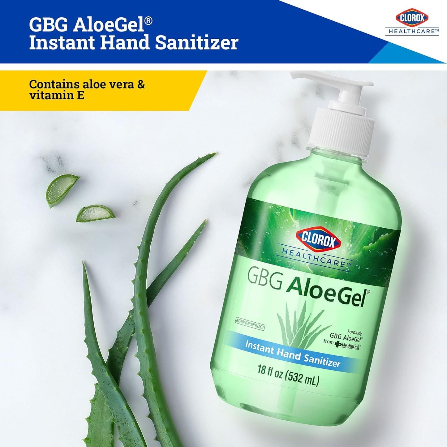 Clorox Healthcare GBG AloeGel Hand Sanitizer Wipes, Bleach-Free Sanitizing Wipes for Hands with 71% Ethyl Alcohol and Aloe - FDA Registered, Resealable Travel Pouch, 20 Count