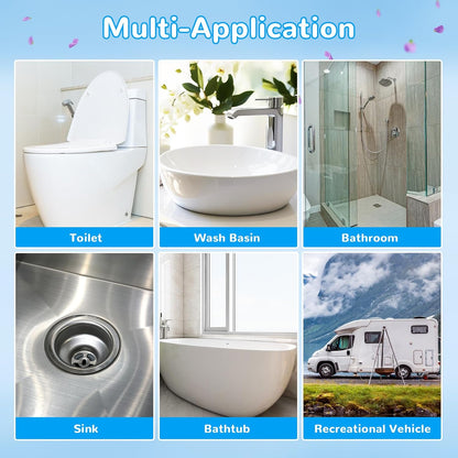 Effacera 36 Refills Disposable Toilet Bowl Paper Bulk Toilet Fresh Flushable Refills for Bathroom Brush Accessories Supplies Starter Kit (Ocean Scent)