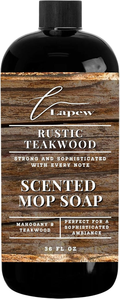Lapew Baccarat Scented Mop Soap - Luxury Floor Cleaner Concentrate for Mopping Tile, Laminate, Vinyl & Hardwood | Streak-Free, Low-Foam | 36 oz - Colors C