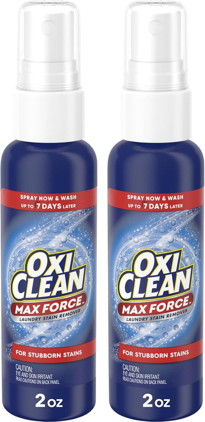 OxiClean Max Force Laundry Stain Remover Spray, Newborn & Baby Essentials, Stain Treater, 12 fl oz, 3-Pack