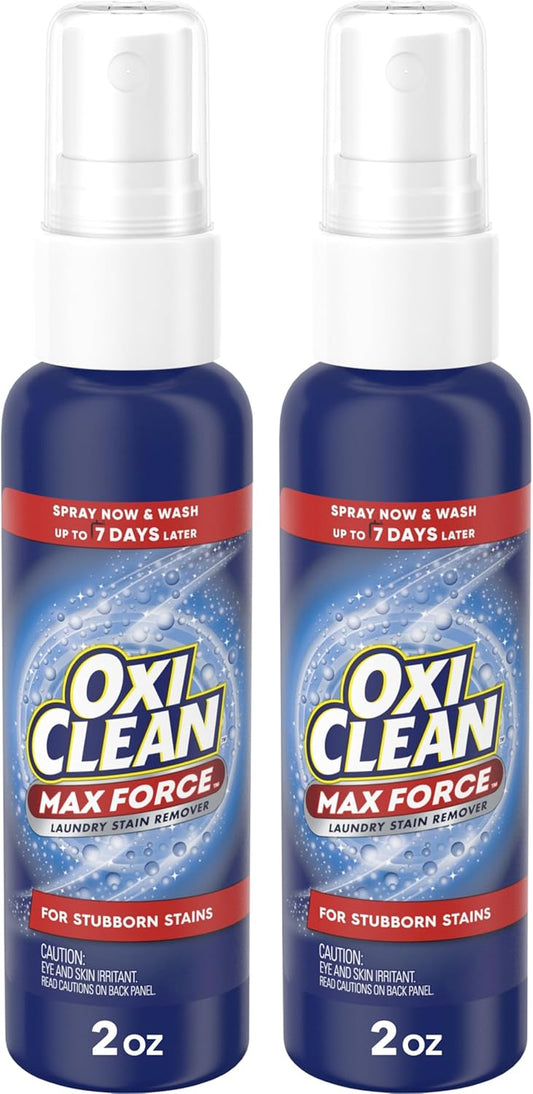 OxiClean Max Force Laundry Stain Remover Spray, Newborn & Baby Essentials, Stain Treater, 12 fl oz, 3-Pack