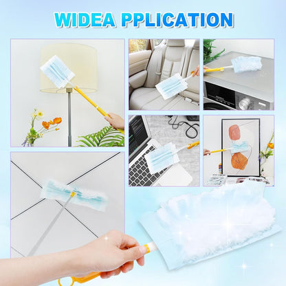 20 Count Duster Refill Compatible with Swiffer Hand Duster, Lavender Flavor Disposable Heavy Duty Duster Refills, Dusters Refills for Cleaning, Blinds & Ceiling Fan (Handle is Not Included)