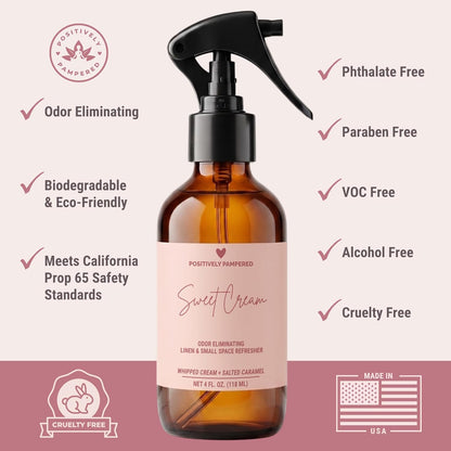 Citrus Canopy Luxury Small Space Air & Linen Refresher - Sugared Citrus + Fern Leaf - Designer-Inspired Home Fragrance - Non Toxic Room Spray + Odor Eliminator - 2 oz Travel Size