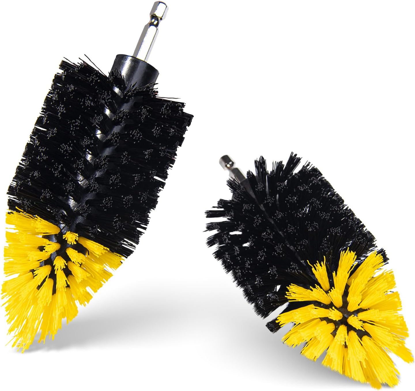 2PACK Tile Corner Drill Brush,Upgraded Powerful Scrubber Brush Made to Tackle Corner Stains,Cleaning Corner of Grout, Tiles, Sinks, Bathtub, Bathroom, Kitchen