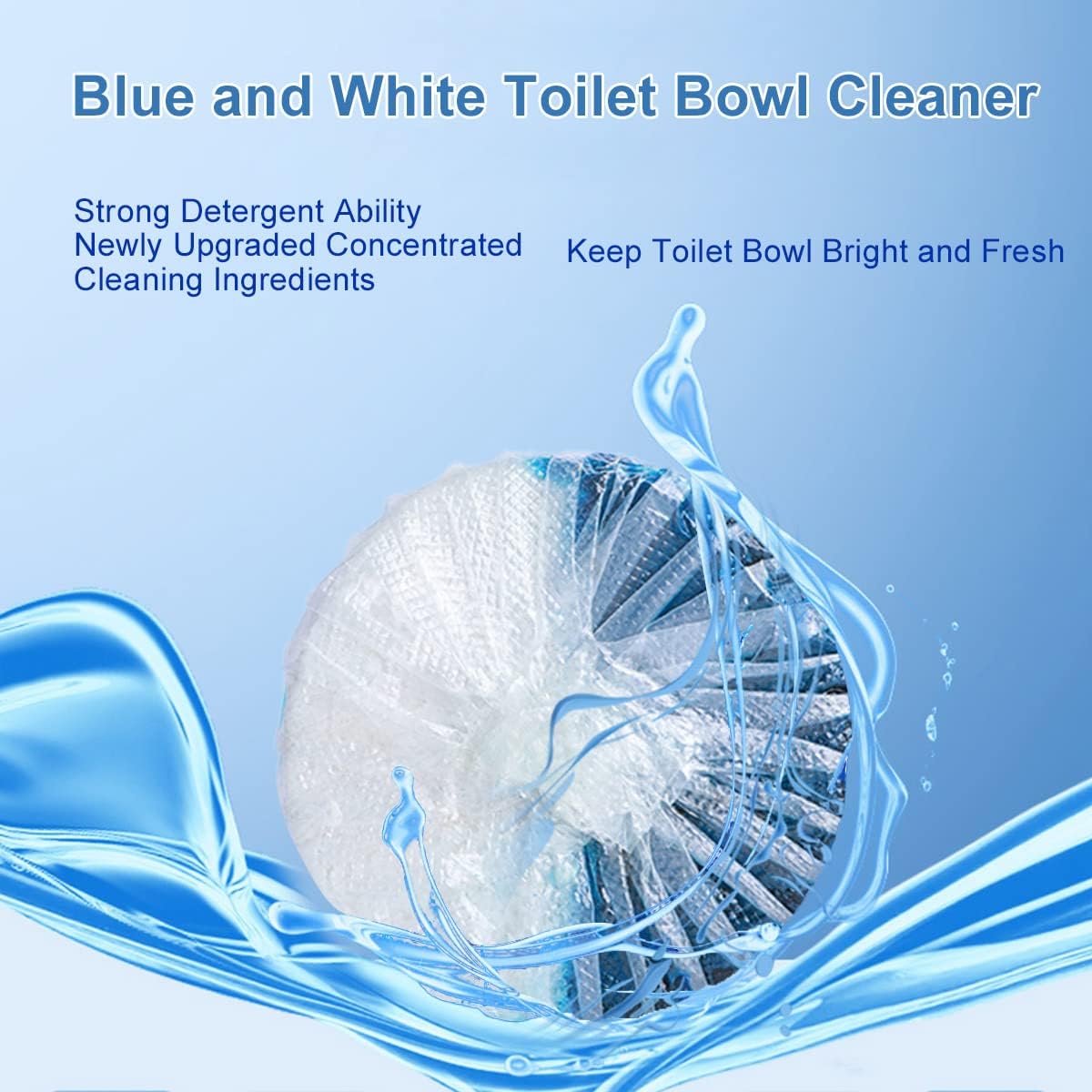 KIISIISO Toilet Bowl Cleaners 40 PACK, Long-Lasting Toilet Bowl Cleaner Tablets with Sustained-Release Technology Against Tough Stains,Automatic Toilet Cleaner for Deodorizing & Descaling