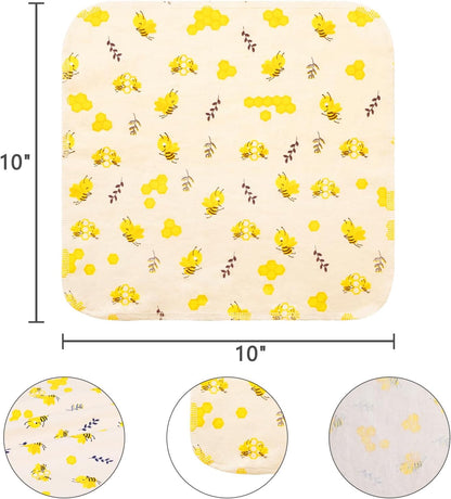 Reusable Dishcloths Kitchen Towels Cotton: 30 Packs 10X10 Washable Roll Paperless Paper Towels Absorbent Dishcloths Set Dish Tea Towel for Kitchen Drying (30Daisy, 10×10")