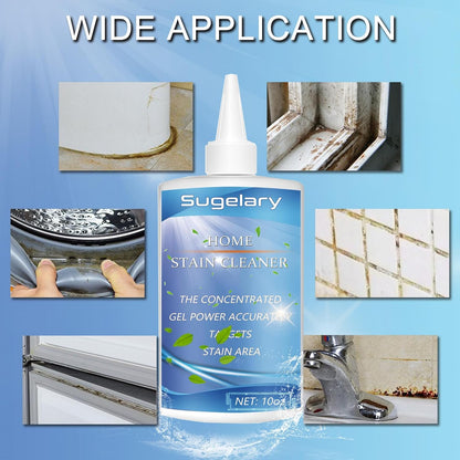 Sugelary Mold Stain Cleaning Gel, 5 Fl oz All-Purpose Household Cleaner Gel for Front Loader Seal, Bathroom Grout, Sink, Shower, Caulk, Washing Machine Cleaning Solution