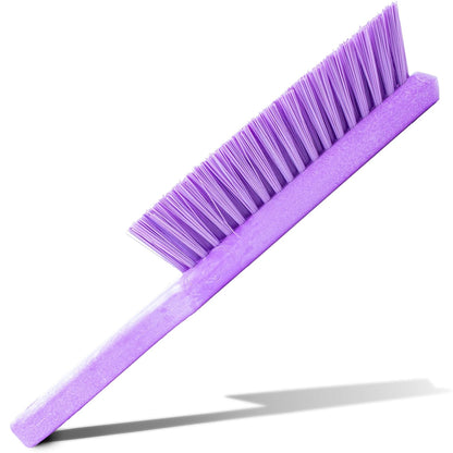 SPARTA Handheld Soft Counter Brush 8 Inch Bristle Span, Multi-Use Dust Brush with 5 Inch Handle for Tables, Countertops, and Delicate Surfaces, Polyester, Orange