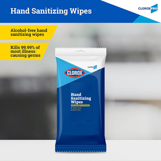 Clorox Pro Alcohol Free Hand Sanitizer Wipes with BZK, Gentle Bleach-Free Sanitizing Wipes for Hands - 0.13% BZK Formula, FDA Registered, Resealable Bulk Canister, 270 Count