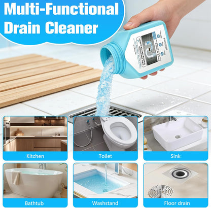 Drain Clog Remover Powerful Unclogging Sink Hair Cleaner for Kitchen, Shower Pipes and Drains, Toilet Unclogger Heavy Duty Bathroom Pipeline Dredge for Kitchen and Pipes Cleaning Tool（320g/11.3oz）