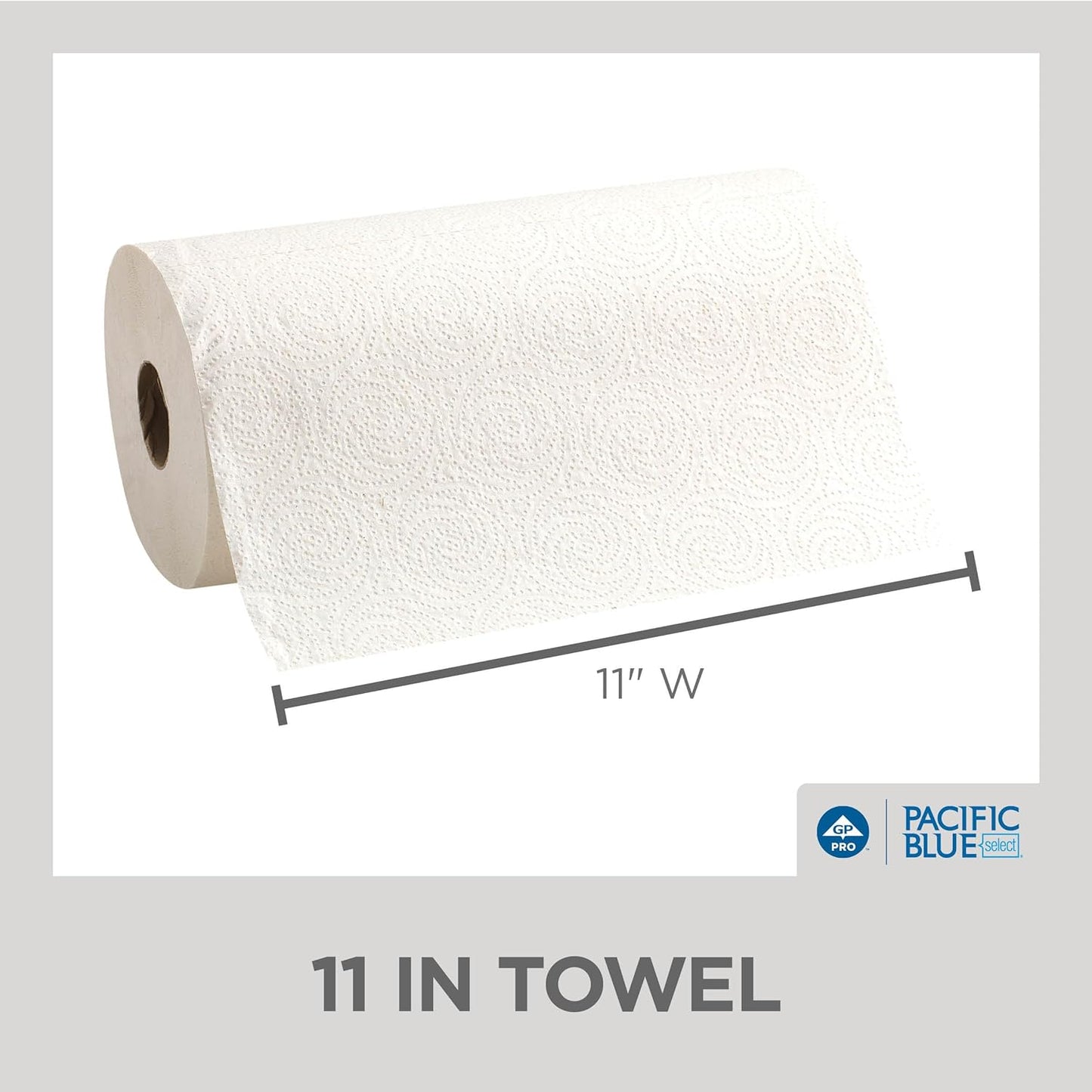 Georgia-Pacific Pacific Blue Select 2-Ply Perforated Roll Paper Towel, White, 85 Sheets Per Roll, 30 Rolls Per Case, 27385