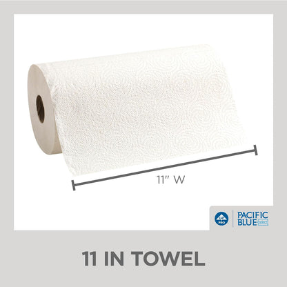 Georgia-Pacific Pacific Blue Select 2-Ply Perforated Roll Paper Towel, White, 85 Sheets Per Roll, 30 Rolls Per Case, 27385