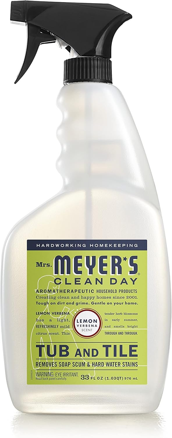 MRS. MEYER'S CLEAN DAY Tub and Tile Cleaner, Lemon Verbena 33 Fluid Ounce