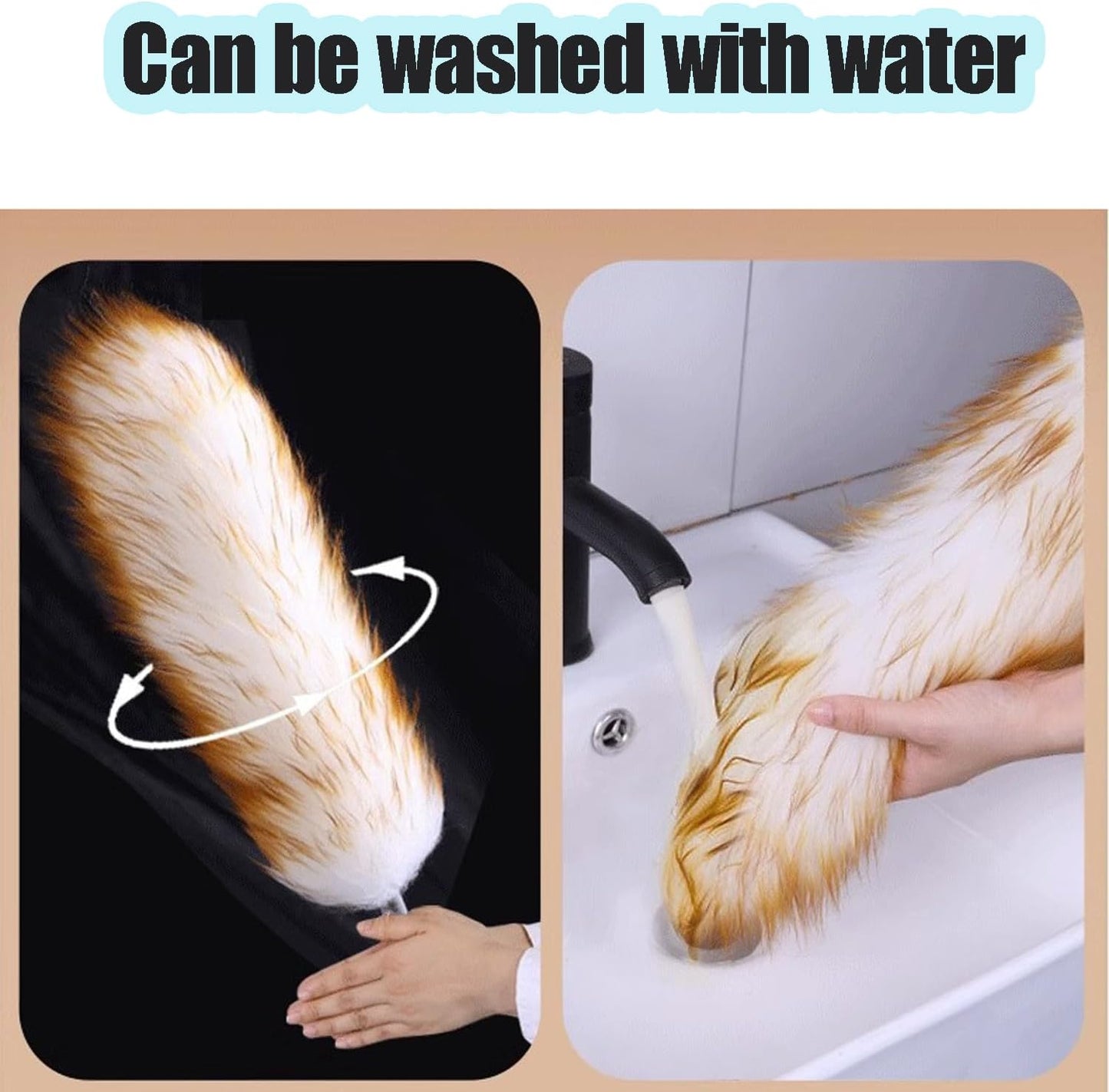 Lambswool Feather Duster with Extension Pole up to 57.5inch,Extendable Feather Duster Used for Cleaning High Ceiling Fan, High Ceilings,Furniture,Hard to Reach Areas
