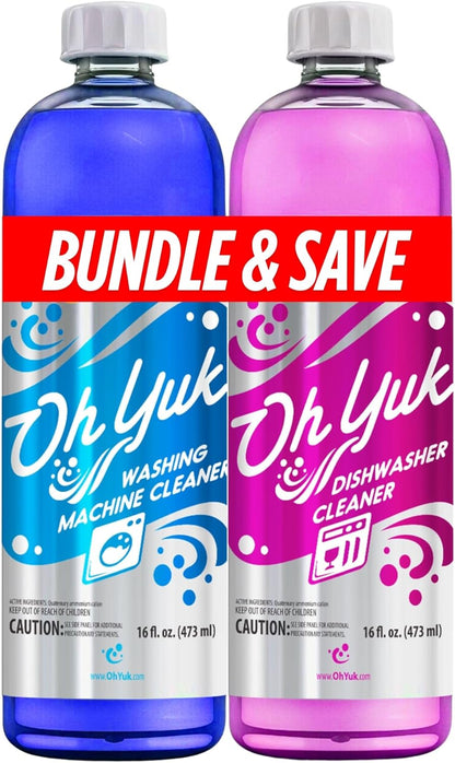Oh Yuk Dishwasher Cleaner, Descaler, And Deodorizer – Removes Grease, Odors, And Buildup – Natural Orange Scent – Septic Safe Formula For A Fresh Dishwasher – Deep Cleans All Machine Models – 16 Fl oz