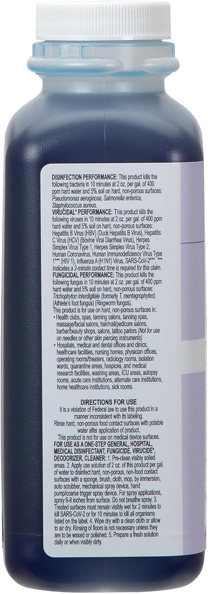 ForPro Total-Cide Disinfectant Solution, 2X Concentrated Formula, Hospital Grade Sanitizer & All Purpose Cleaner, 1 Gallon (128 Fl Oz)