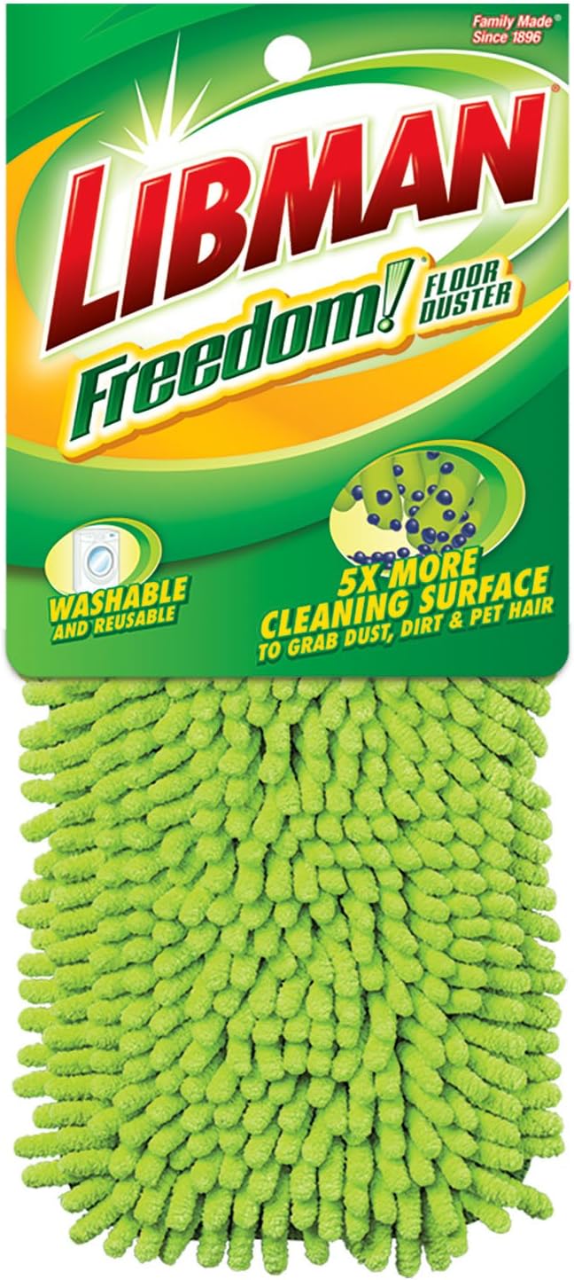 Libman 4006 Freedom Floor Duster Refill with Easy-Change Design, 7" Pad
