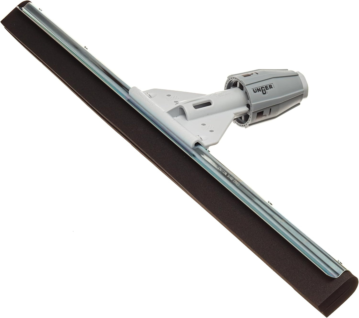 Unger Commercial SmartFit™ WaterWand™ 30" Heavy-Duty Floor Squeegee with 53" Aluminum Handle – Ideal for Removing Water and Dirt from Uneven Surfaces, Grouted Tile, and Non-Slip Flooring HM30K