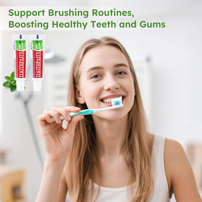 Travel Size Mini 0.176 oz Toothpaste Bulk, Disposable Mint Flavor Pocket Teeth Paste Small Essential Toothpaste for Travel, Home/Hotel/Guests/Charity/Homeless/Camping Oral Care Single Use, 30 Tubes
