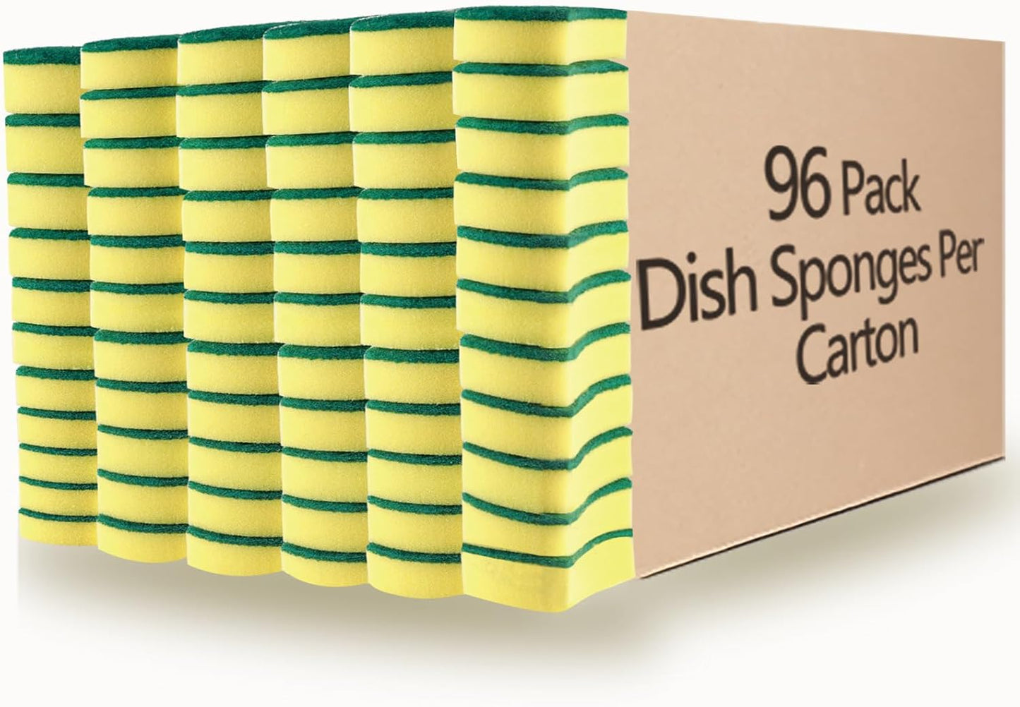 Kitchen Cleaning Sponges,24 Pack Eco Non-Scratch for Dish,Scrub Sponges
