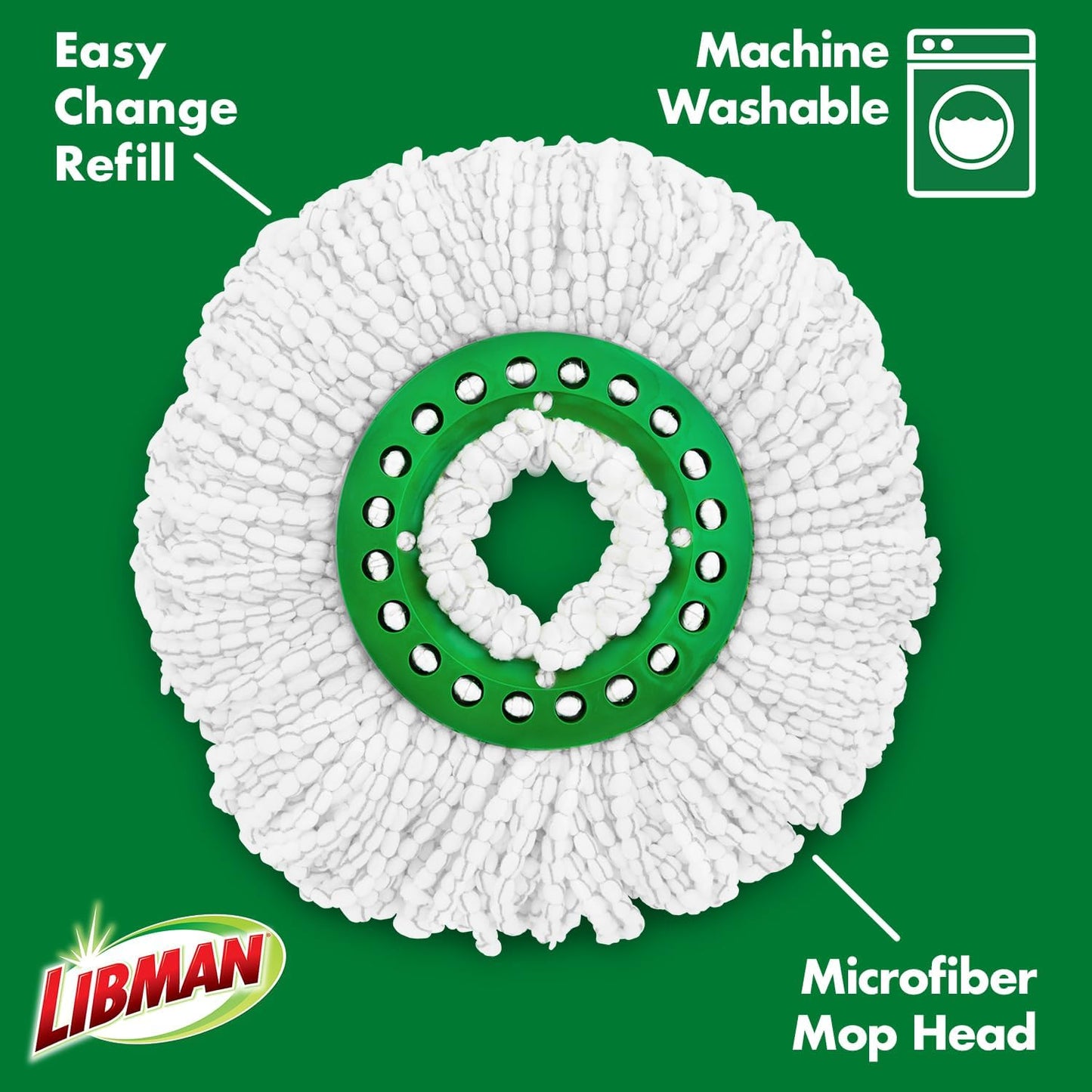 Libman Tornado Spin Mop Refills - Case of 4
