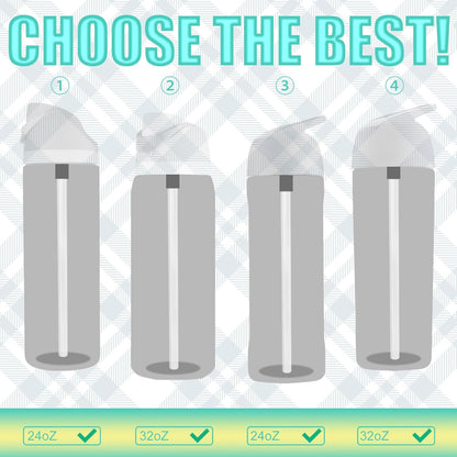 6pcs Replacement Straws for Owala Freesip 24/32oz, Reusable Plastic Straws with Cleaning Brush Tumbler Accessories Parts for Owala Flip 24/32oz Stainless Steel Insulated Water Bottle