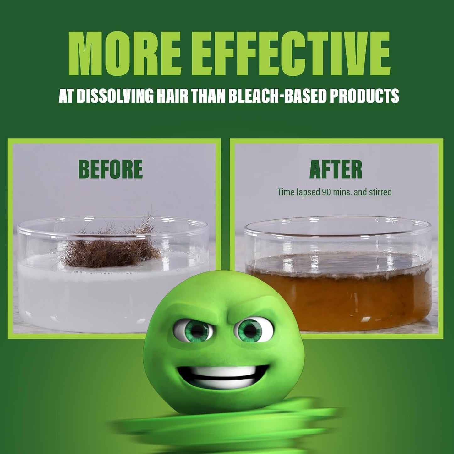 Green Gobbler Drain Clog Dissolver, Drain Opener-Cleaner ,Toilet Clog Remover, 31 oz