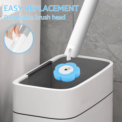 24pcs Toilet Brush Refills Replacement Sponge Heads for Toilet Bowl Cleaner Wand Hygienic Scrubbing Pads Deep Cleaning No Handle