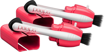Peeps Glasses Cleaner - for Eyeglasses, Reading Glasses, and More - Lens Cleaner with Carbon Microfiber Tech-Injected Blue-1 Count (Pack of 1)