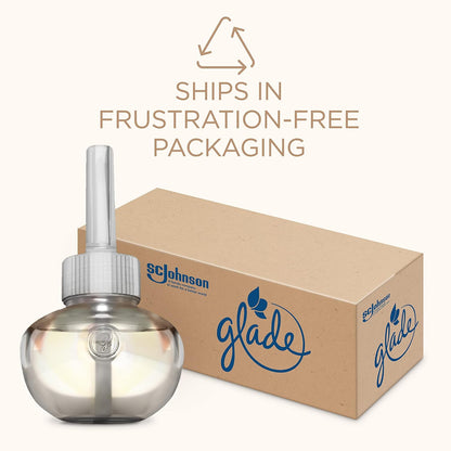 Glade PlugIns Refills Air Freshener, Scented and Essential Oils for Home and Bathroom, Cashmere Woods, 6.7 Fl Oz, 10 Count