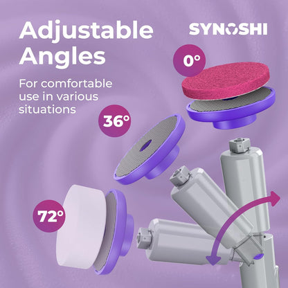 SYNOSHI PRO Electric Spin Scrubber Magic Melamine Sponge for Bathroom & Shower Cleaning Brush, Kitchen Brush Head For Power Scrubber - Set of 3 Magic Sponges