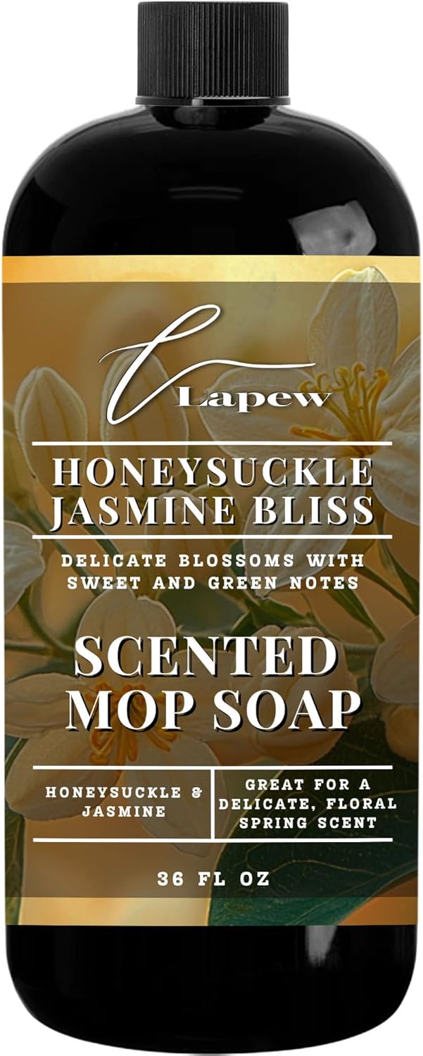 Lapew Baccarat Scented Mop Soap - Luxury Floor Cleaner Concentrate for Mopping Tile, Laminate, Vinyl & Hardwood | Streak-Free, Low-Foam | 36 oz - Colors C