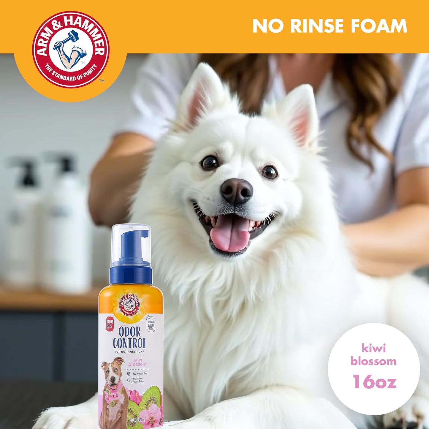 Arm & Hammer for Pets Super Deodorizing Dog Spray with Baking Soda for Odor Control, Freshens Coat Between Baths, pH Balanced Formula for Dogs, 8 Fl Oz - 2 Pack