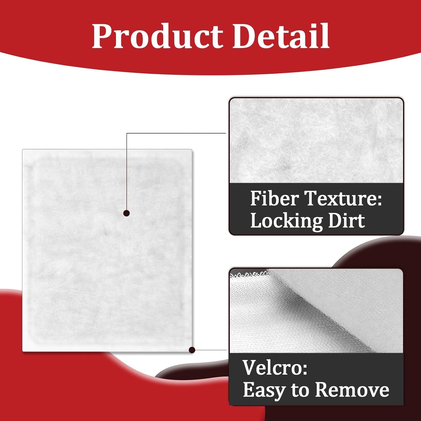 40 Pcs Replacement Mop Pads Compatible with Cleaner Tool, Microfiber Reusable Cleaning Pads for Trim, Molding, Walls, Wet & Dry Use, Trap Dust, Dirt and Pet Hair