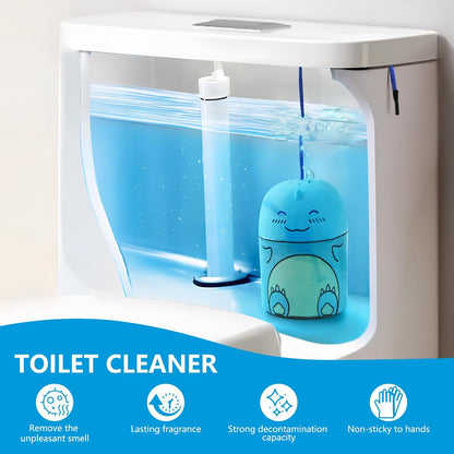Toilet Bowl Cleaners Bottle Bathroom Toliet Bowl Cleaner with Fresh Jasmine Scent Cute Dinosaur Shaped Toilet Tank Cleaner (Green)