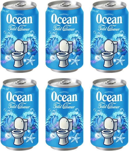 Beverage can Toilet Bowl Cleaner,Septic Toilet Bowl Tablets in Bottles, Automatic Long-Lasting Toilet Cleaner Bottle,Powerfully Cleans and Prevent Stain Build Up (Ocean, Jasmine, and Peach Scent)