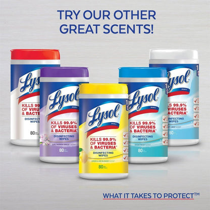 Lysol Dual Action Disinfecting Wipes, Citrus Scent, 35 Count (Case of 12)
