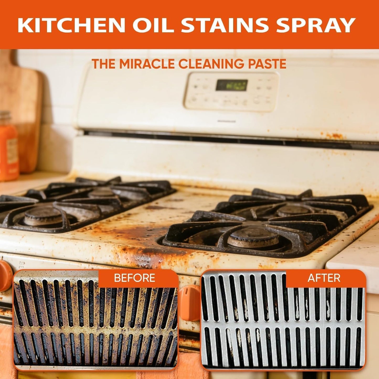 2PCS New Heavy-Duty Kitchen Degreaser Foam Cleaner, 2026 Clean Kitchen Oil Stains Spray, Multi-function Foam Cleaner Spray, Kitchen Degreaser & Cleaner for Multi-Surface Cookware & Countertop
