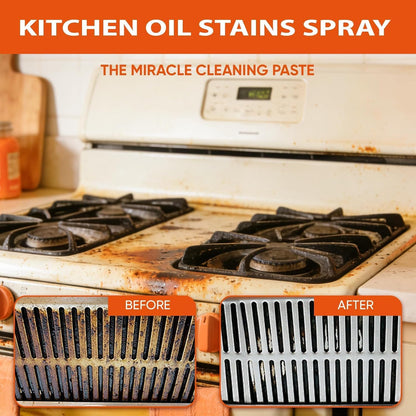 2PCS New Heavy-Duty Kitchen Degreaser Foam Cleaner, 2026 Clean Kitchen Oil Stains Spray, Multi-function Foam Cleaner Spray, Kitchen Degreaser & Cleaner for Multi-Surface Cookware & Countertop