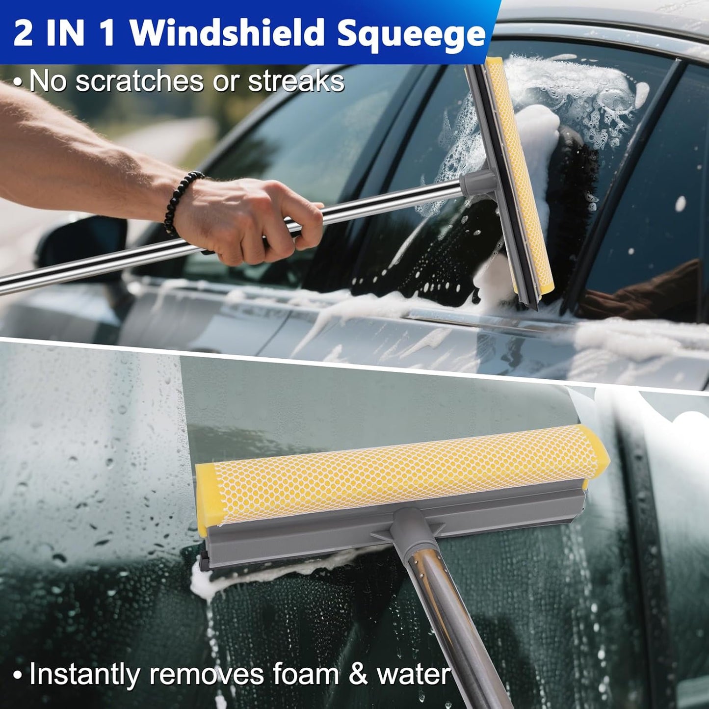 THINKWORK Windshield Cleaner Tool, Car Interior Cleaning Kit, Car Detailing Kit Interior Cleaner with10Pcs Detailing Brush Set, Gray Auto Detailing Supplies & Accessories