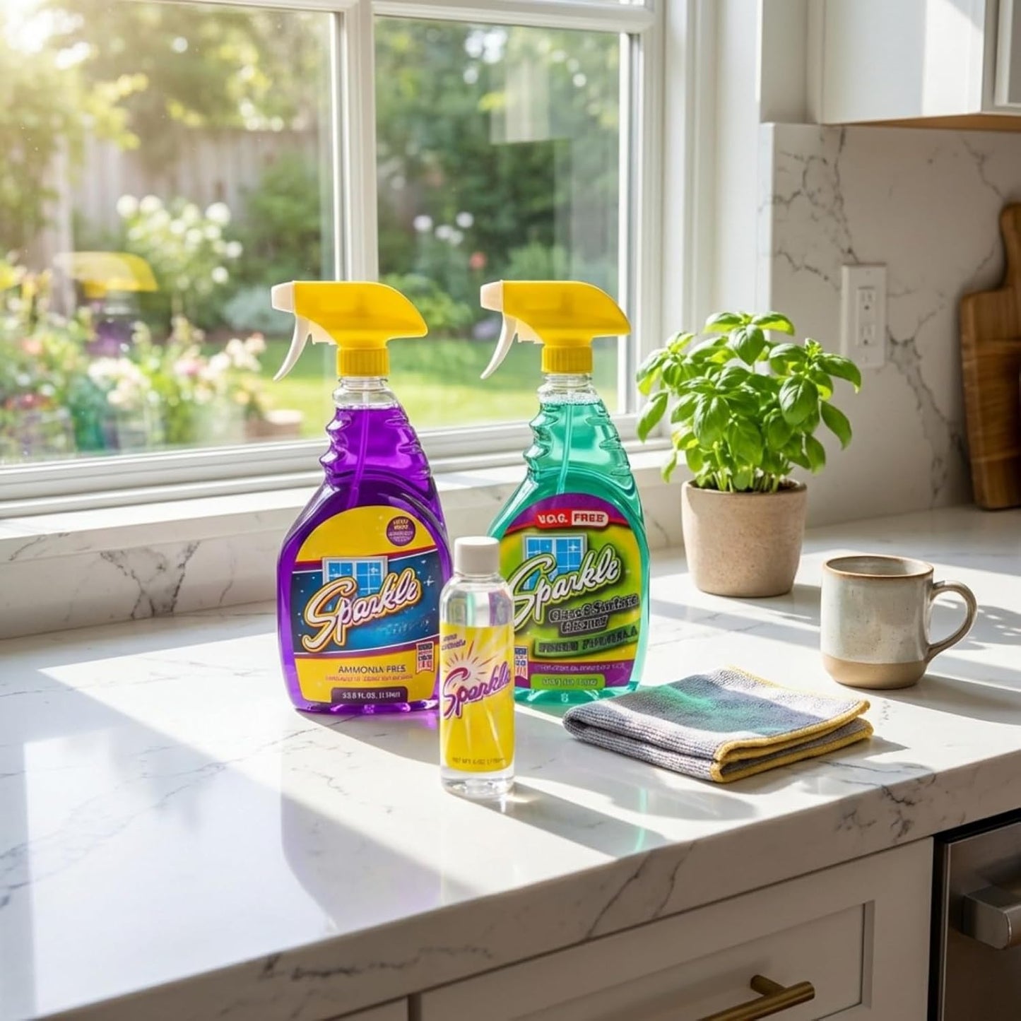 Sparkle Glass Cleaner, Ammonia-free, 33.8 oz. (Pack of 1)