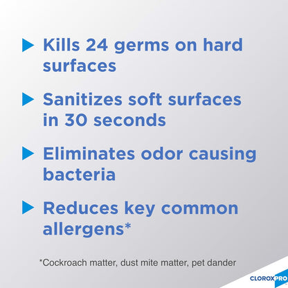 CloroxPro Clorox 4 in One Disinfectant & Sanitizer, Citrus, 14 Ounce Can