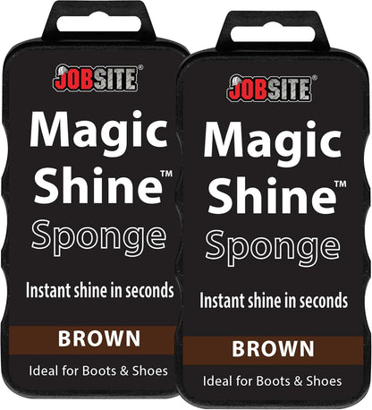 JobSite Instant Express Leather Boot & Shoe Shine Sponge - Neutral
