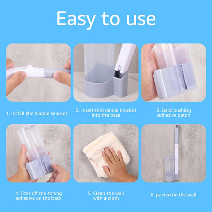 24pcs Toilet Brush Refills Replacement Sponge Heads for Toilet Bowl Cleaner Wand Hygienic Scrubbing Pads Deep Cleaning No Handle