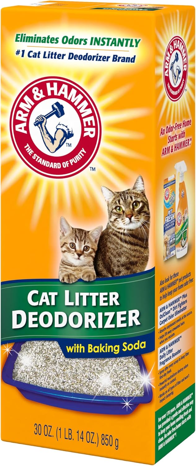 ARM & HAMMER Cat Litter Deodorizer Double Duty, 30 oz, 6 Pack