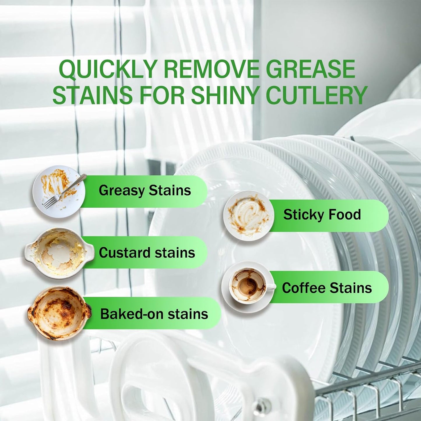 Dishwasher Detergents Sheets-100% Natural Plant-Based Eco Dishwashing Soap Solid Enzymes Grease Removal & Shiny Finish Compatible with Large & Small Dishwashers Tablets Residue-Free (Orange)