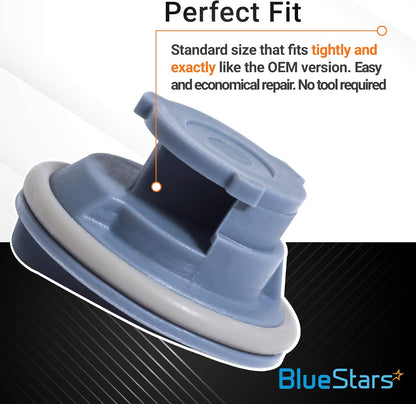 BlueStars 8558307 Dishwasher Dispenser Cap - Ultra Durable Rinse Aid Cap Compatible with Whirlpool Kenmore Dishwashers - Replaces WP8558307 8193984 8539095 PS11746426 AP6013204