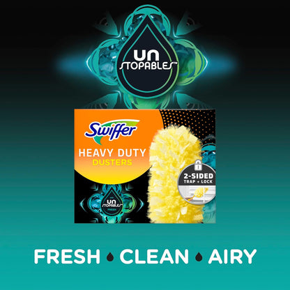 Swiffer Dusters Multi-Surface Heavy Duty Duster Refills, Unstopables Fresh Scent, 11 Count